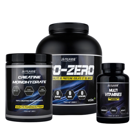PACK PRISE DE MASSE ISO+CREA+MULTIVIT