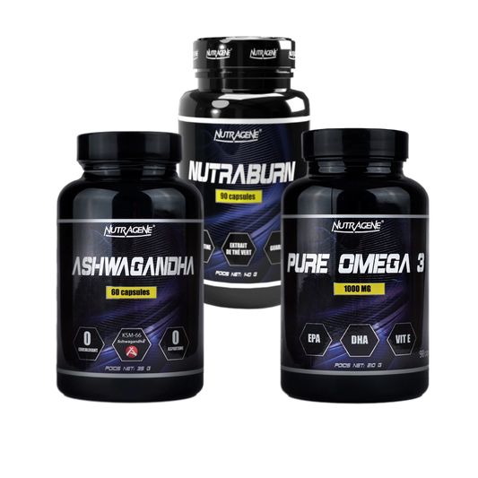 PACK SÈCHE NUTRABURN + OMEGA 3 + ASHWAGANDHA
