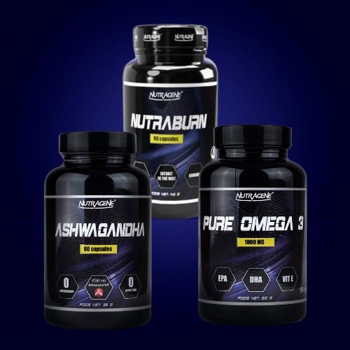 PACK SÈCHE NUTRABURN + OMEGA 3 + ASHWAGANDHA - Nutragene® 